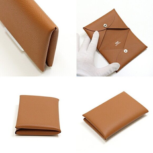 HERMES Brown Leather Wallet - Picture 3 of 3